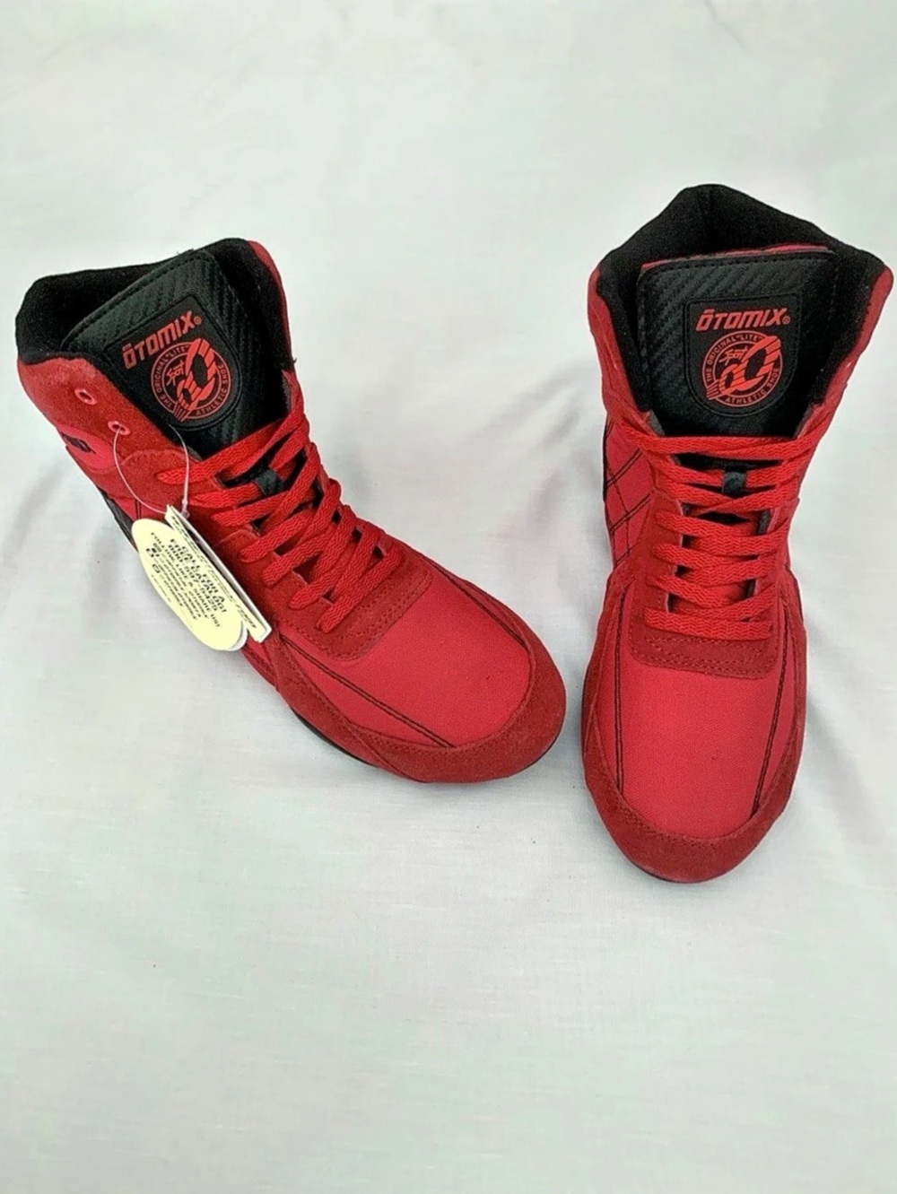 Otomix Stingray Red High Top Weightlifting Shoes M11 W12.5 NWT